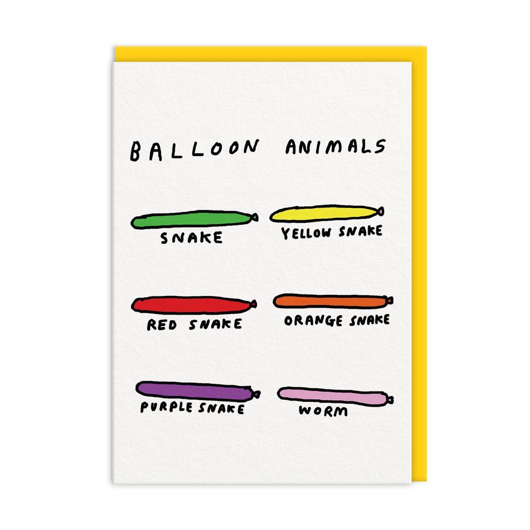Wenskaart · Balloon Animals