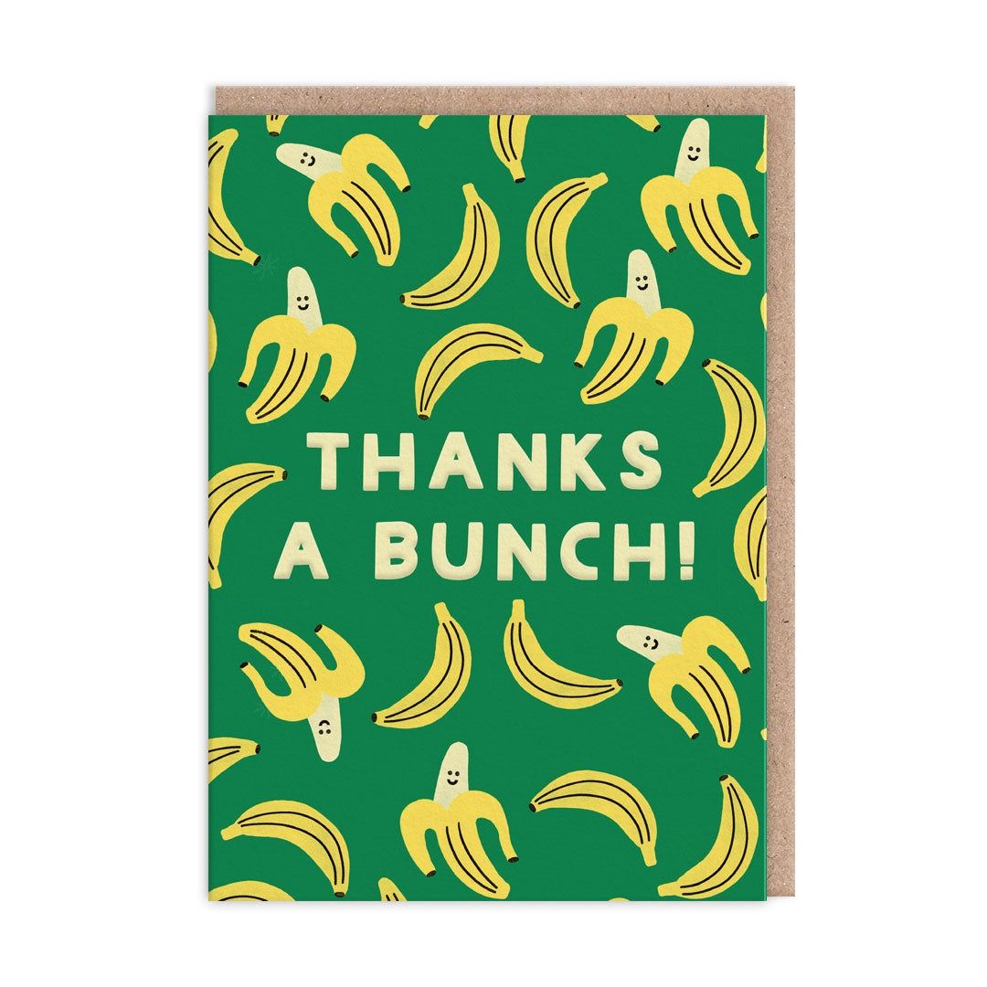 Wenskaart · Thanks A Bunch Banana