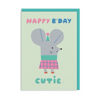 Wenskaart · Cutie Mouse