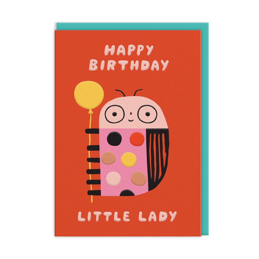 Wenskaart · Little Lady Birthday