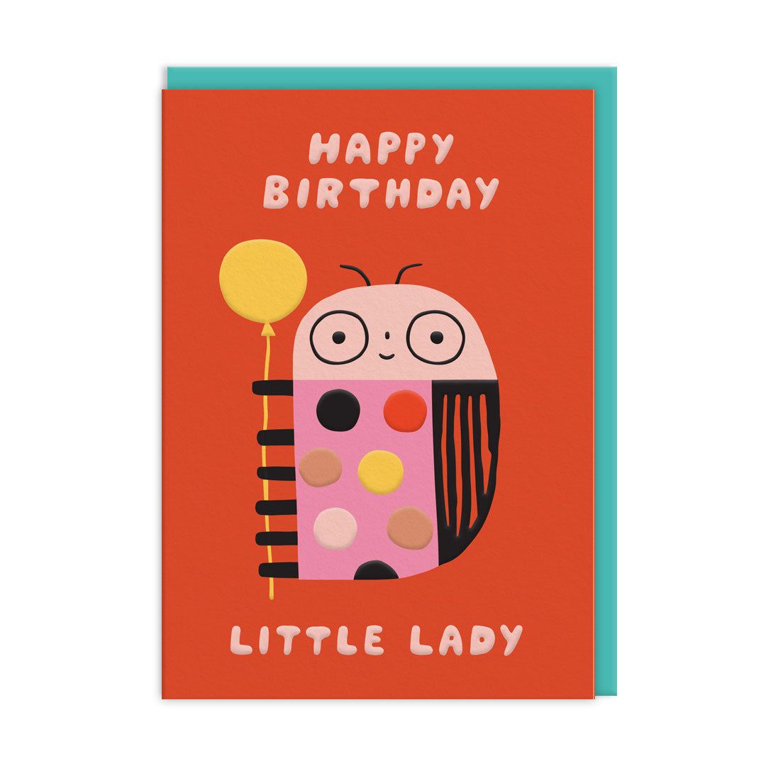 Wenskaart · Little Lady Birthday