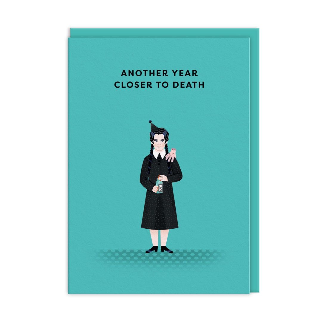 Wenskaart · Wednesday Addams