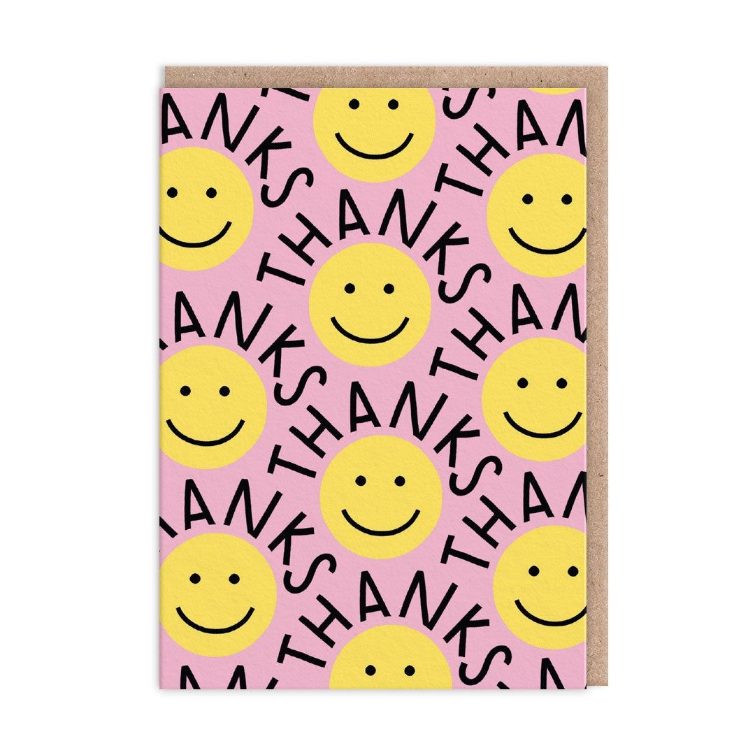 Wenskaart · Smiley Faces Thank You