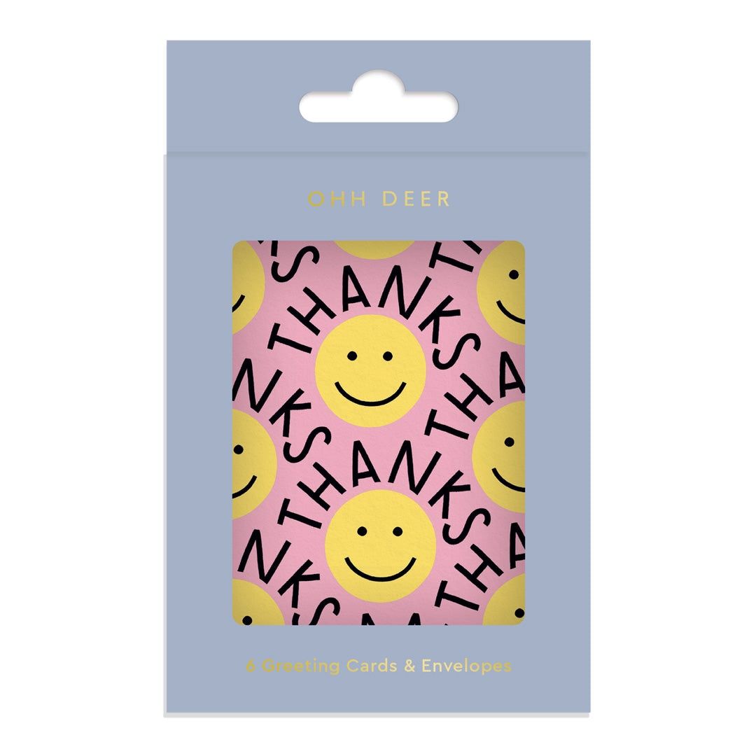 Wenskaart mini · Thank you Smileys