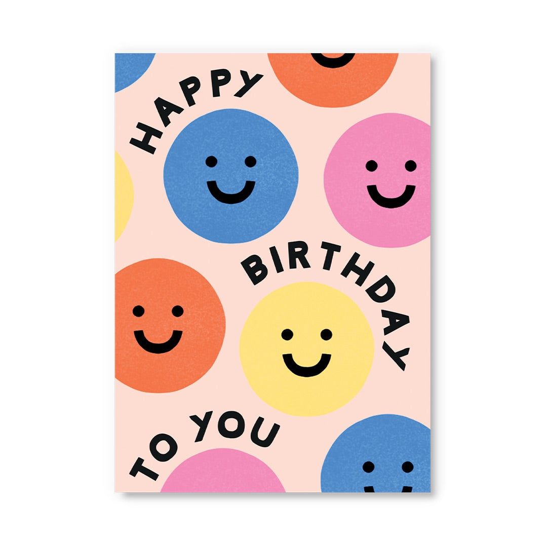 Postcard · Happy Birthday Smiley
