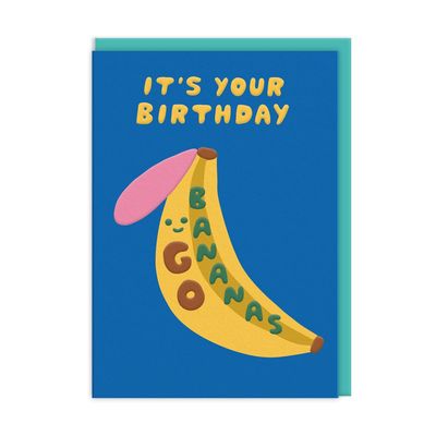 Wenskaart · Go Bananas Birthday