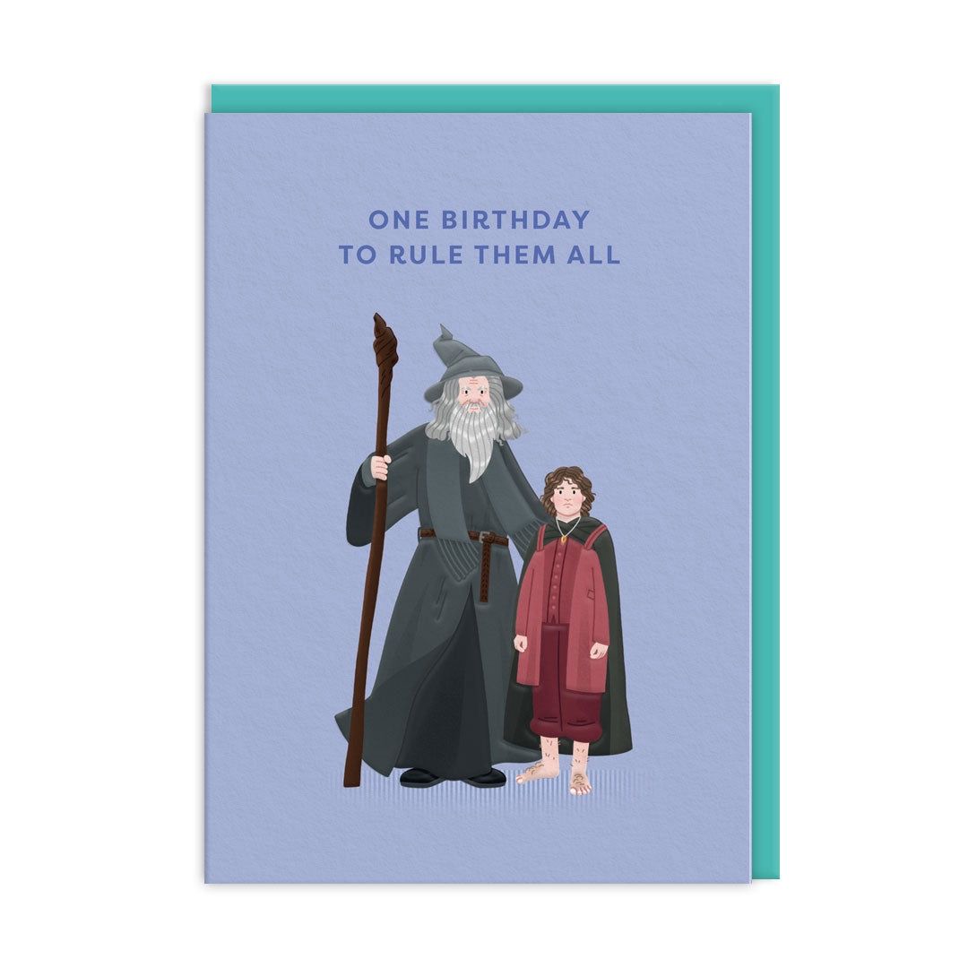 Wenskaart · Gandalf and Frodo