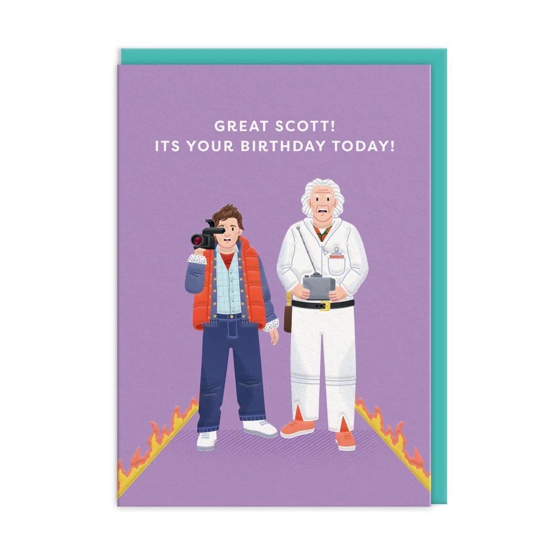 Wenskaart · Doc and Marty