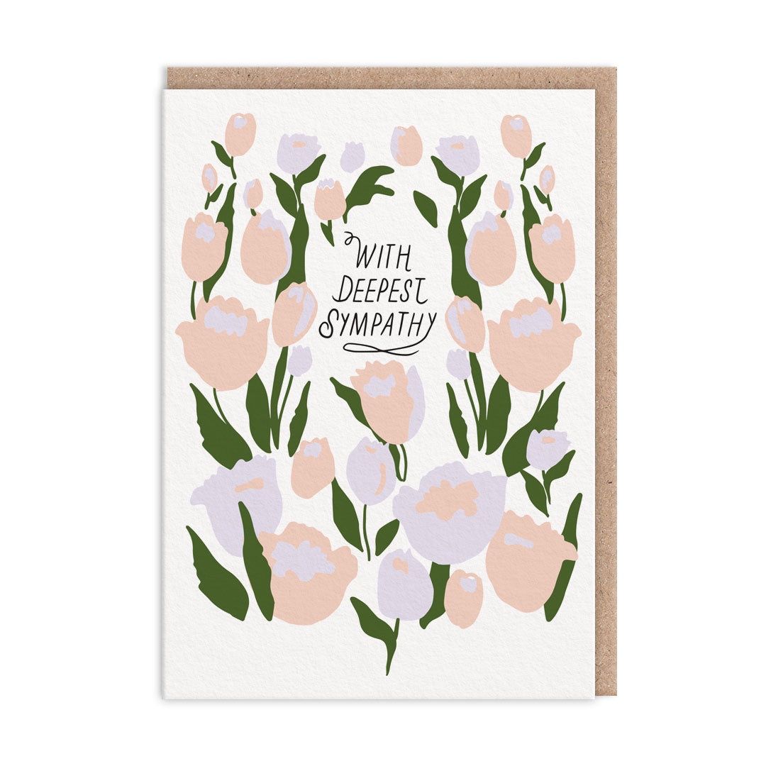Wenskaart · Floral With Deepest Sympath