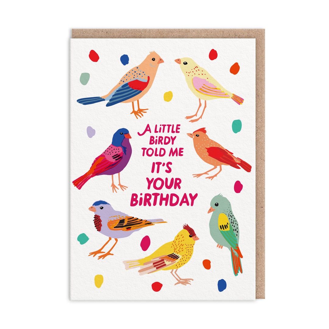 Wenskaart · Birdies Happy Birthday