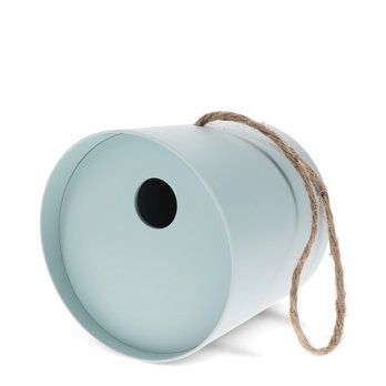 REX · Rond bamboevezel vogelhuisje - Blauw