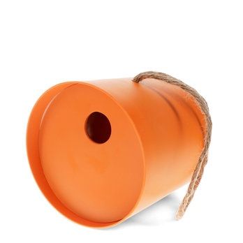 REX · Rond bamboevezel vogelhuisje - Oranje