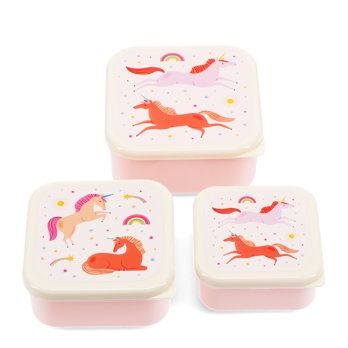 REX · Snackboxen (set van 3) - Eenhoorn