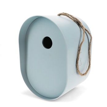 REX · Ovaal bamboevezel vogelhuisje - Blauw