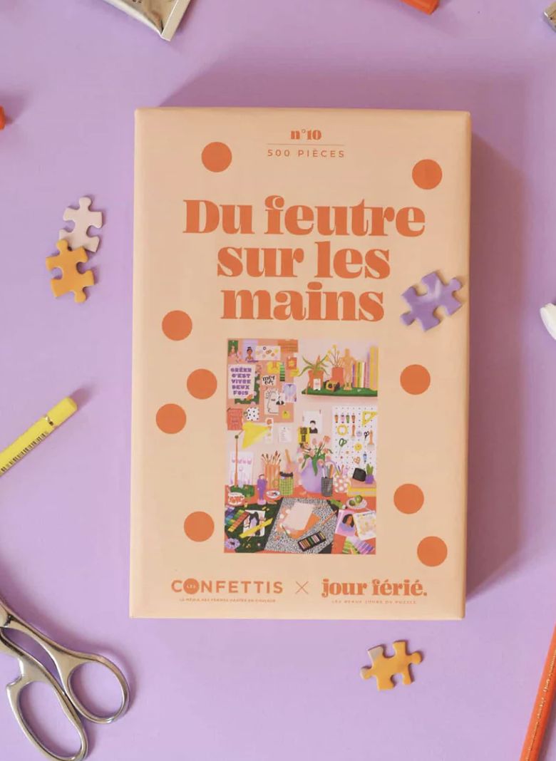 Puzzel 'Du feutre sur les mains' 500 stukjes