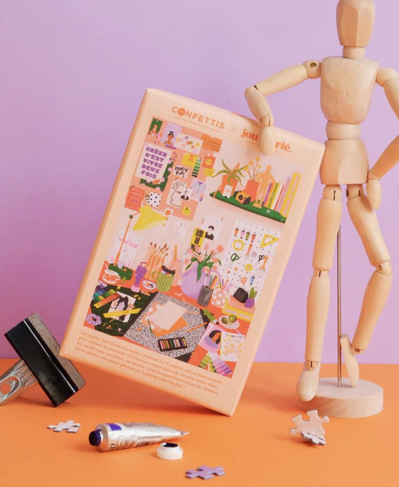 Puzzel 'Du feutre sur les mains' 500 stukjes