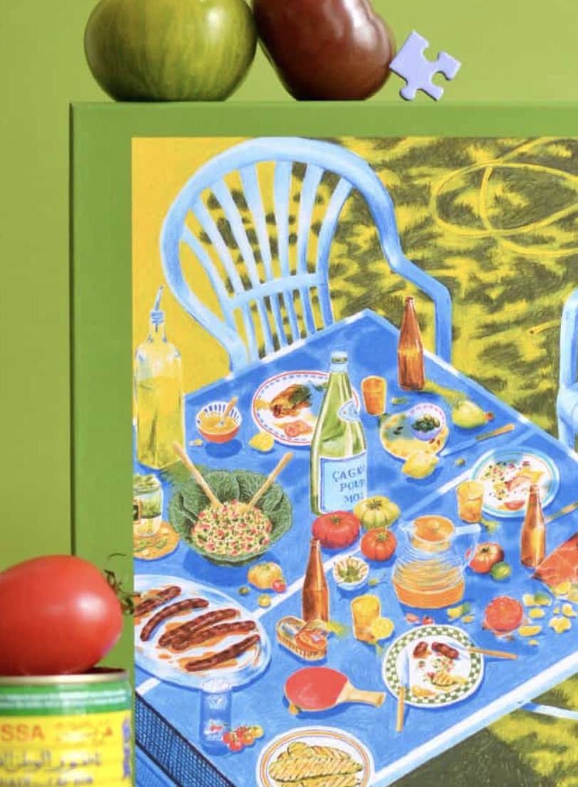 Puzzel 'Manger dehors' 1000 stukjes
