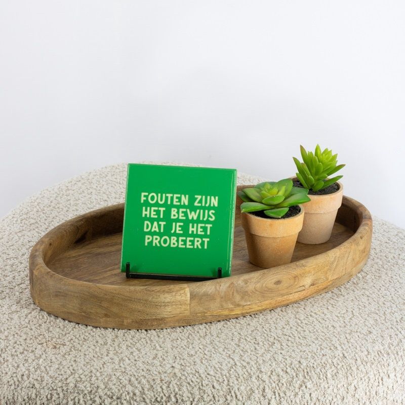 Tegeltje · fouten zijn het bewijs