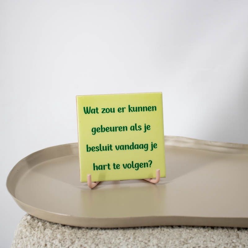 Tegeltje · hart volgen