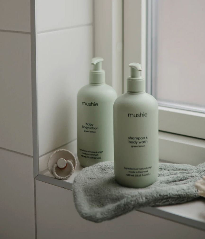 MUSHIE · shampoo &amp; body wash  green lemon