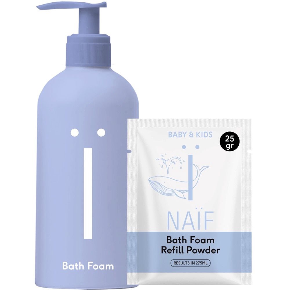 Naïf · Waterless Refill Kit Badschuim (Fles + Navulpoeder)