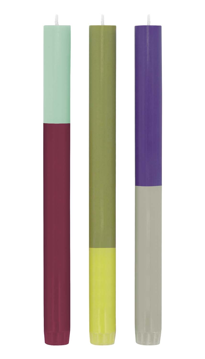 Dinerkaars 'Oslo' stripes verticaal - set van 3