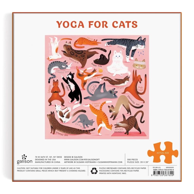 Puzzel Yoga for cats