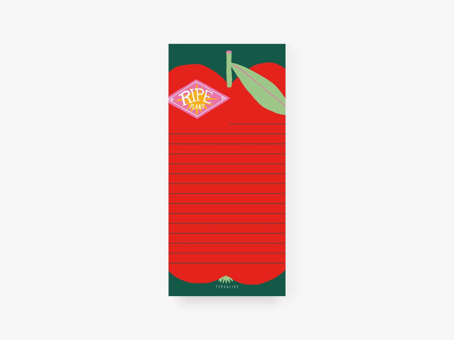 Notepad · apple 'ripe plans'