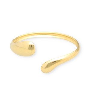 Armband stainless steel bangle gold druppel