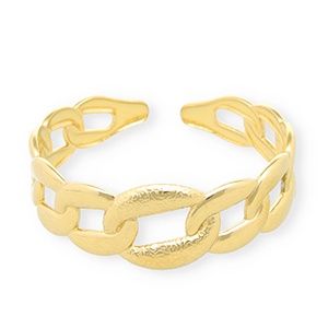 Armband stainless steel angle belcher chain gold
