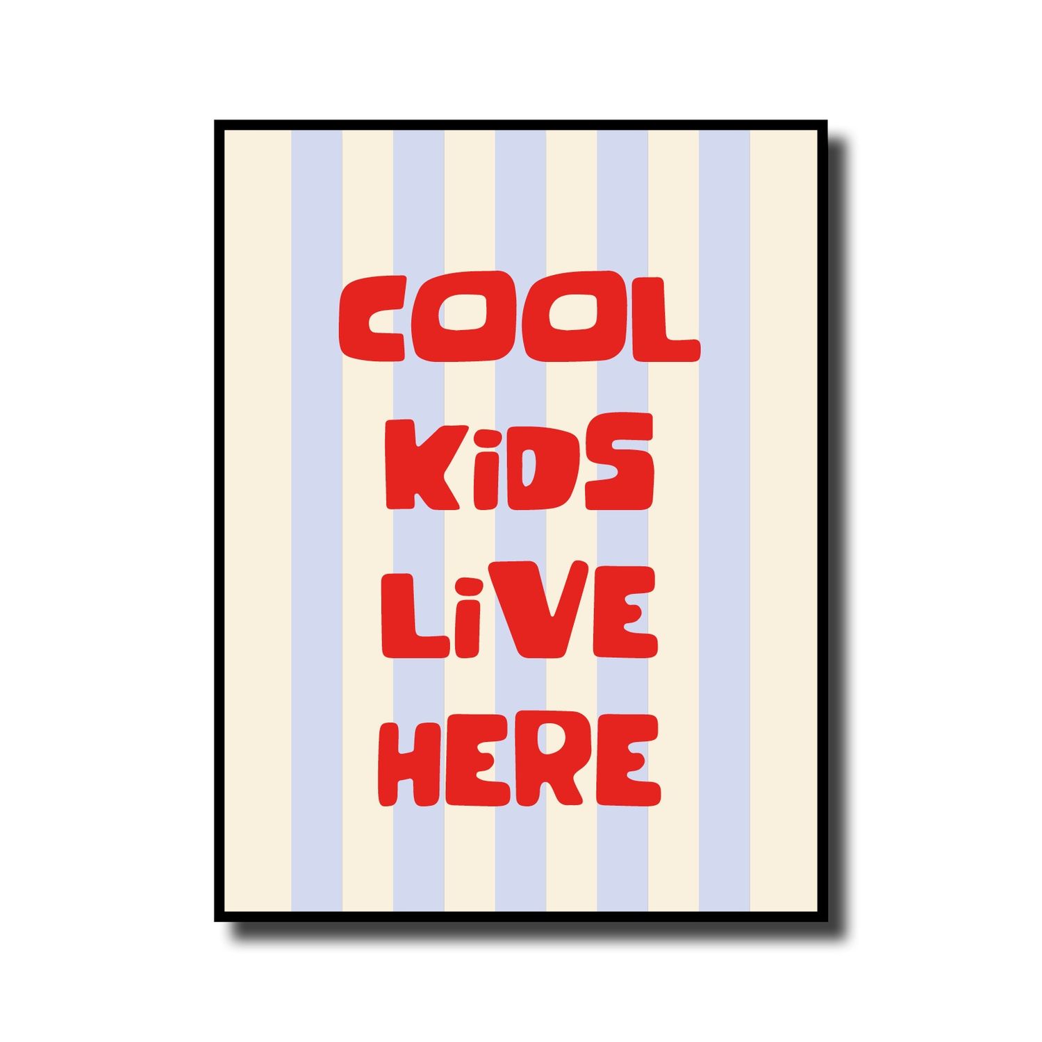 Print in lijst 'Cool kids live here'
