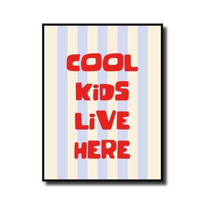 Print in lijst 'Cool kids live here'