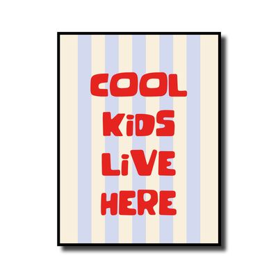 Print in lijst 'Cool kids live here'