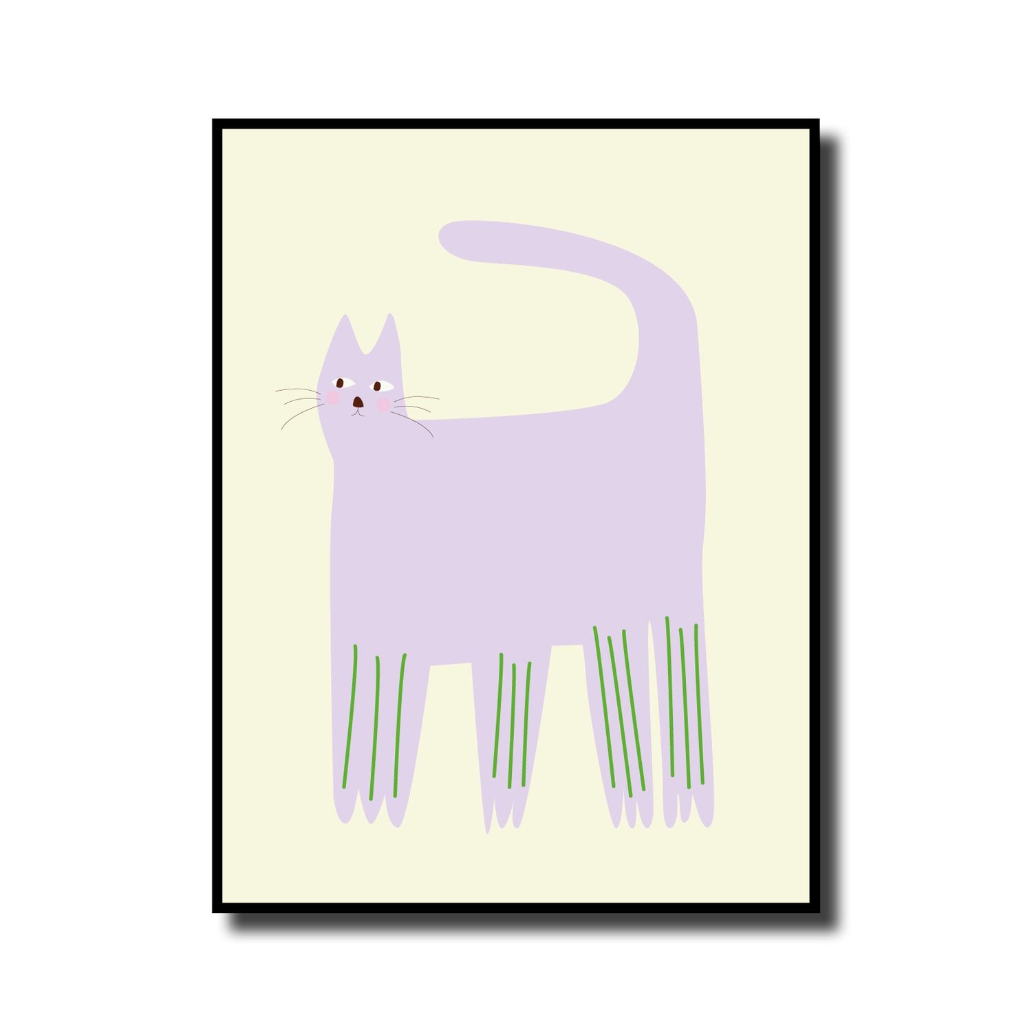 Print in lijst 'Cat lila'