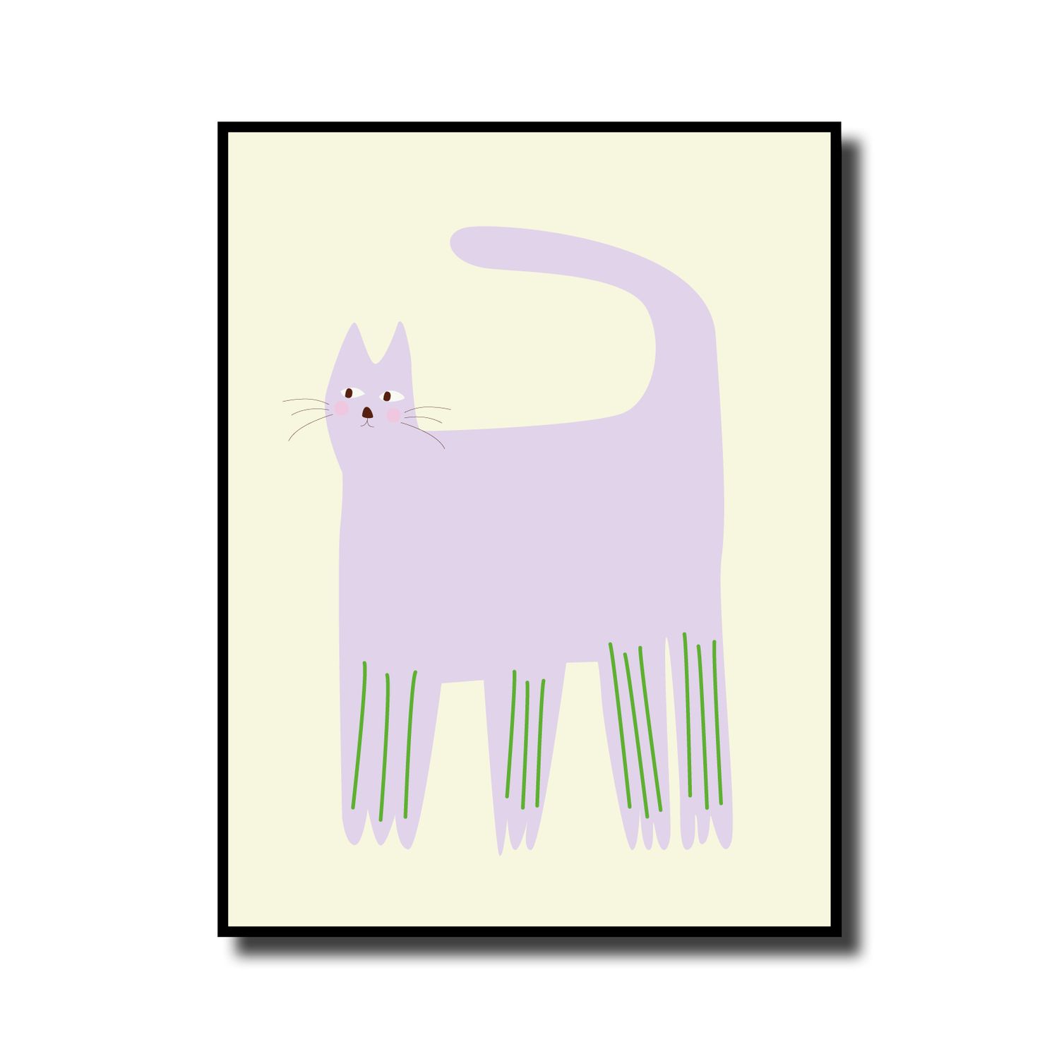 Print in lijst 'Cat lila'