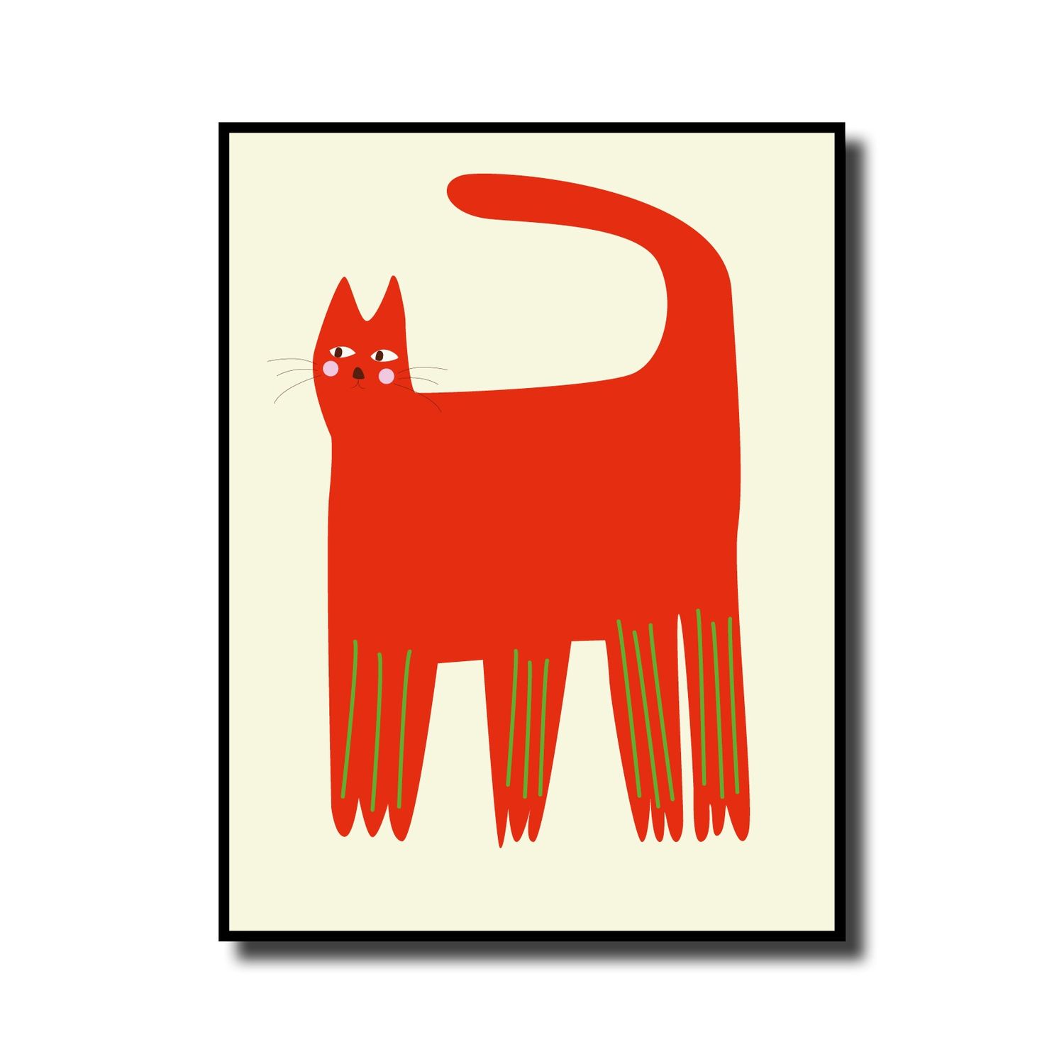 Print in lijst 'Red cat'