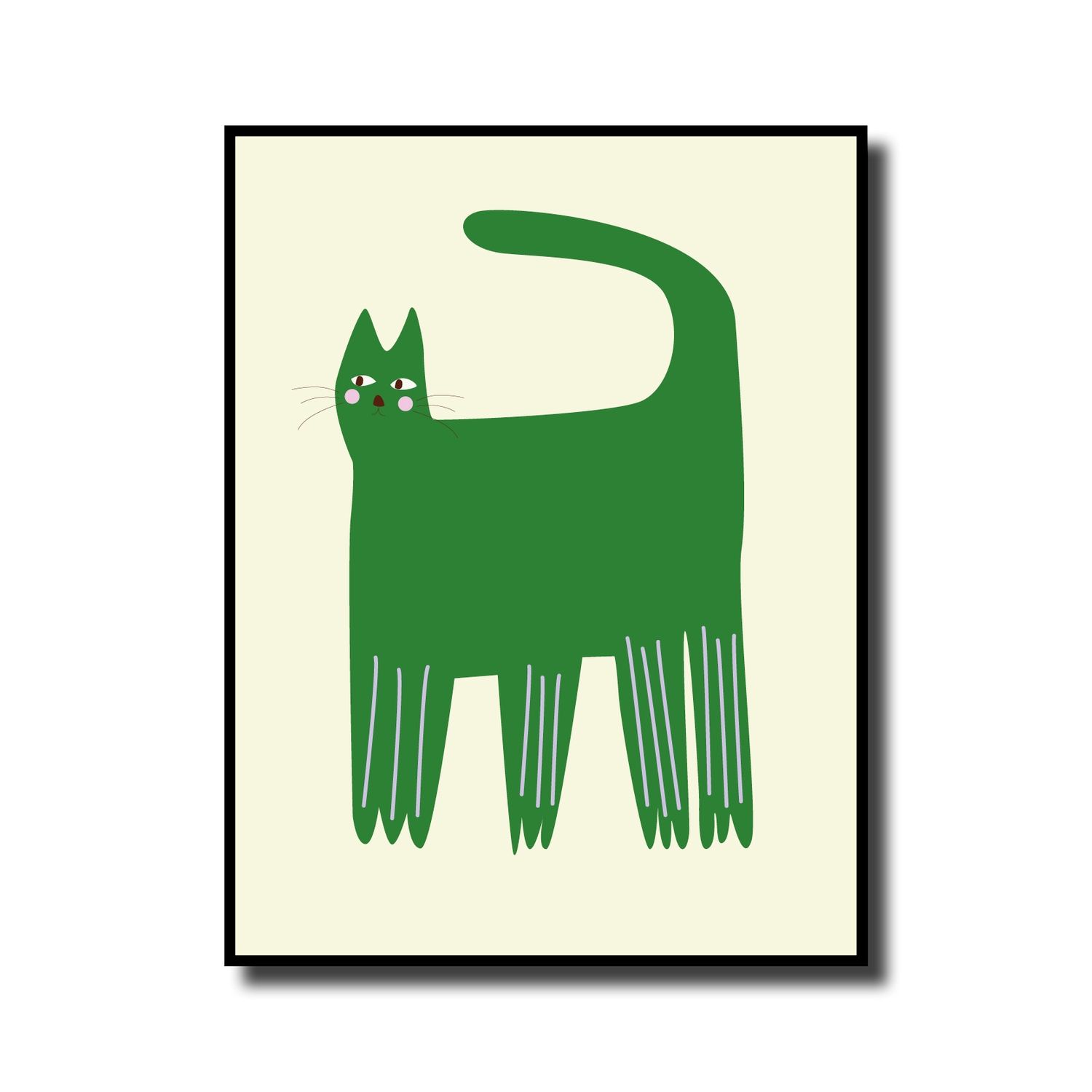 Print in lijst 'Cat green'