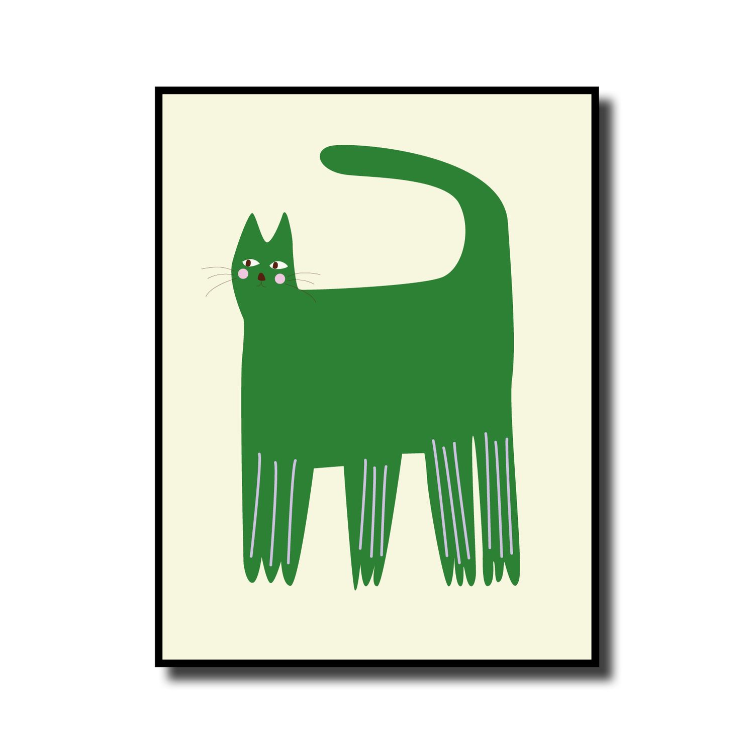 Print in lijst 'Cat green'