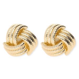 Oorstekers knot rope gold