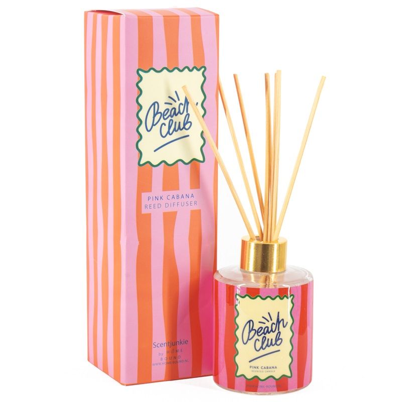 Geurdiffuser stokjes 150ml Pink Cabana