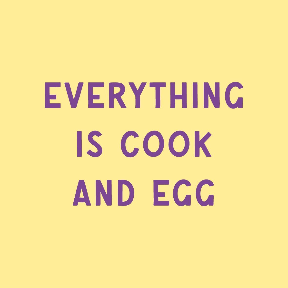 Tegeltje · cook and egg