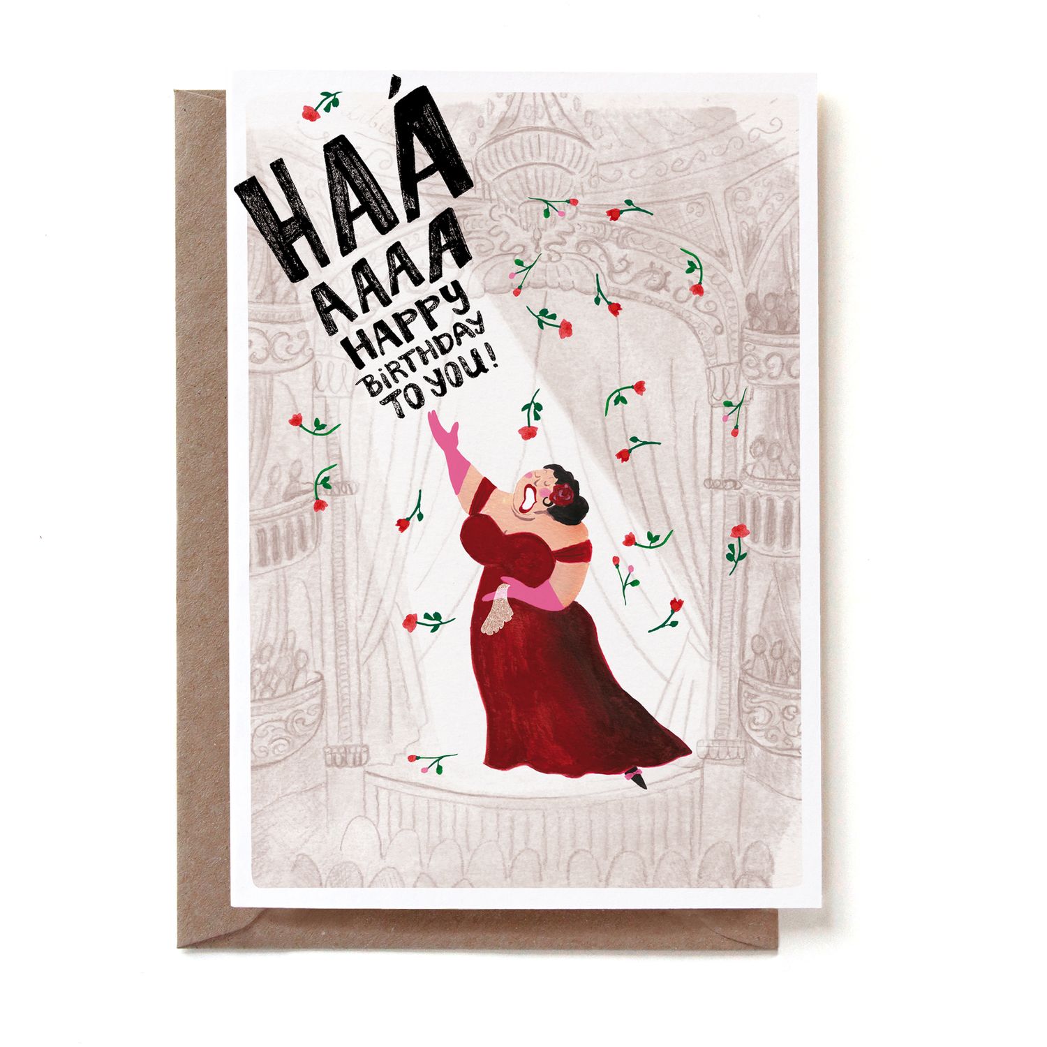 Wenskaart · "Happy birthday to you" opera