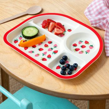 REX · Bord met vakjes - Aardbeien