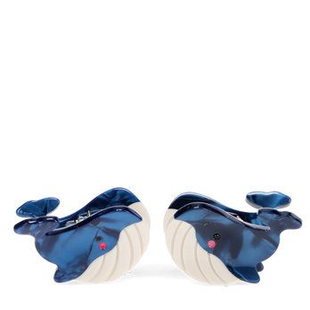 REX · Haar klem clips - set van 2 - Walvissen