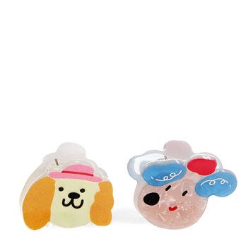 REX · Haar klem clips - set van 2 - Hondjes