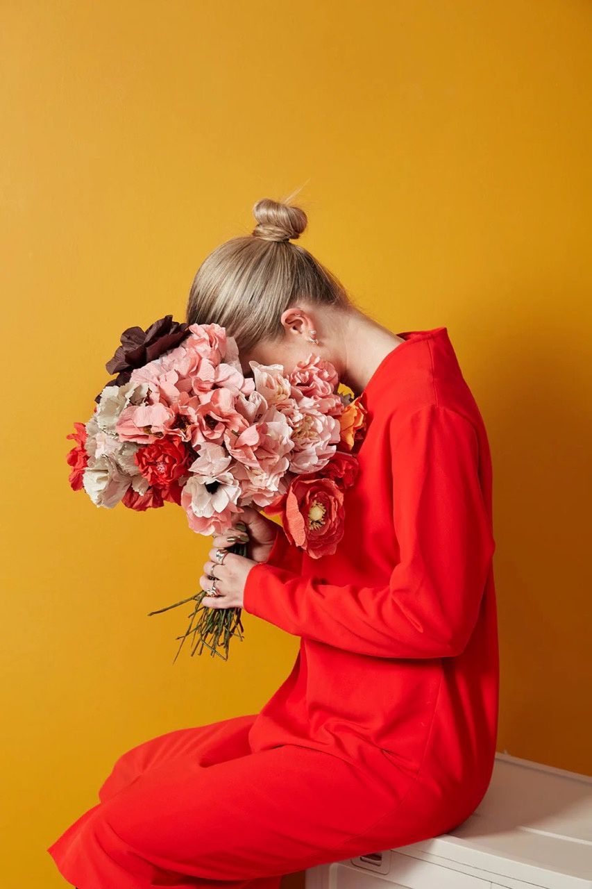 Studio About · Paper flower peony nude