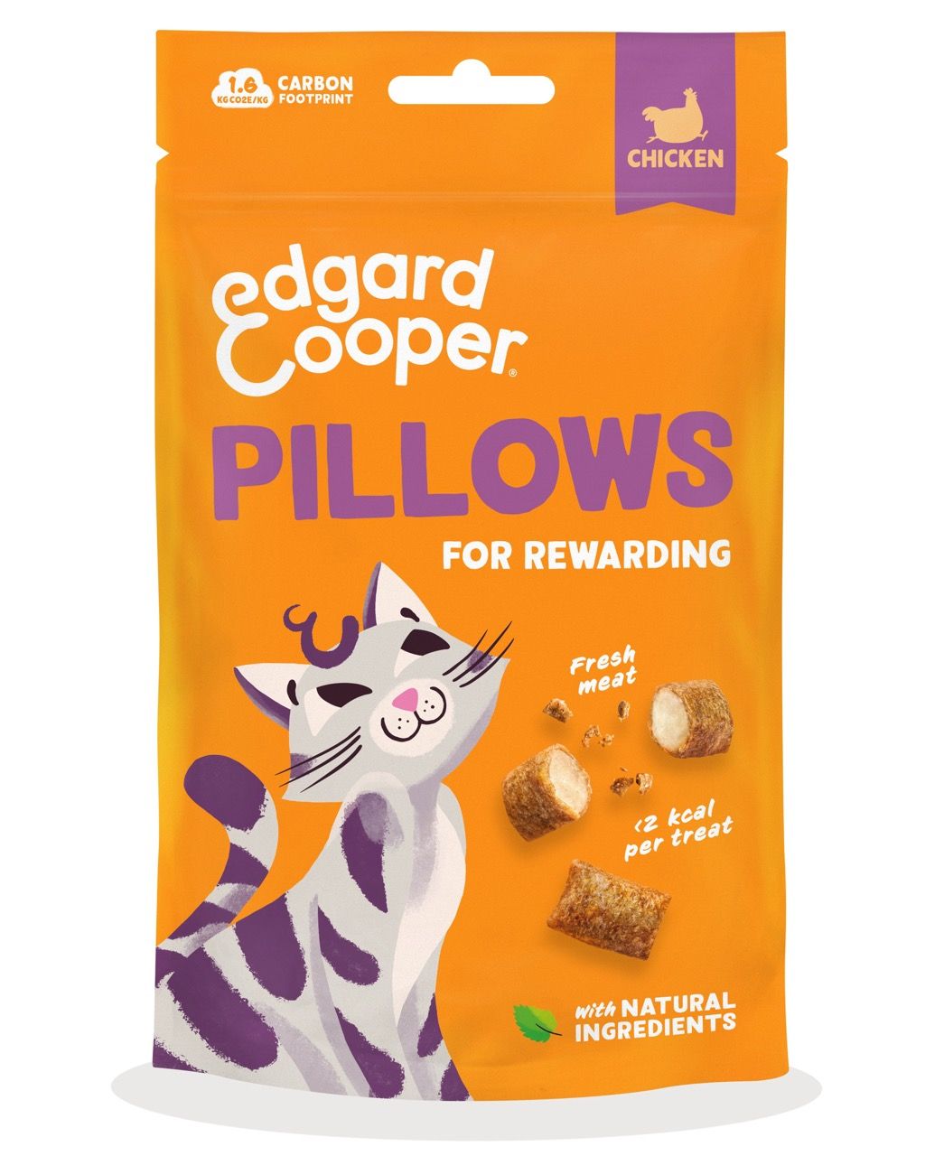 Edgard Cooper · Kattensnack · Pillows Kip 60g