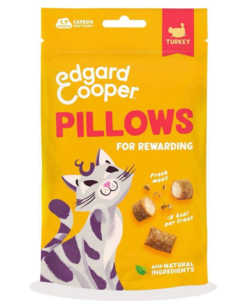 Edgard Cooper · Kattensnack · Pillows Kalkoen 60g
