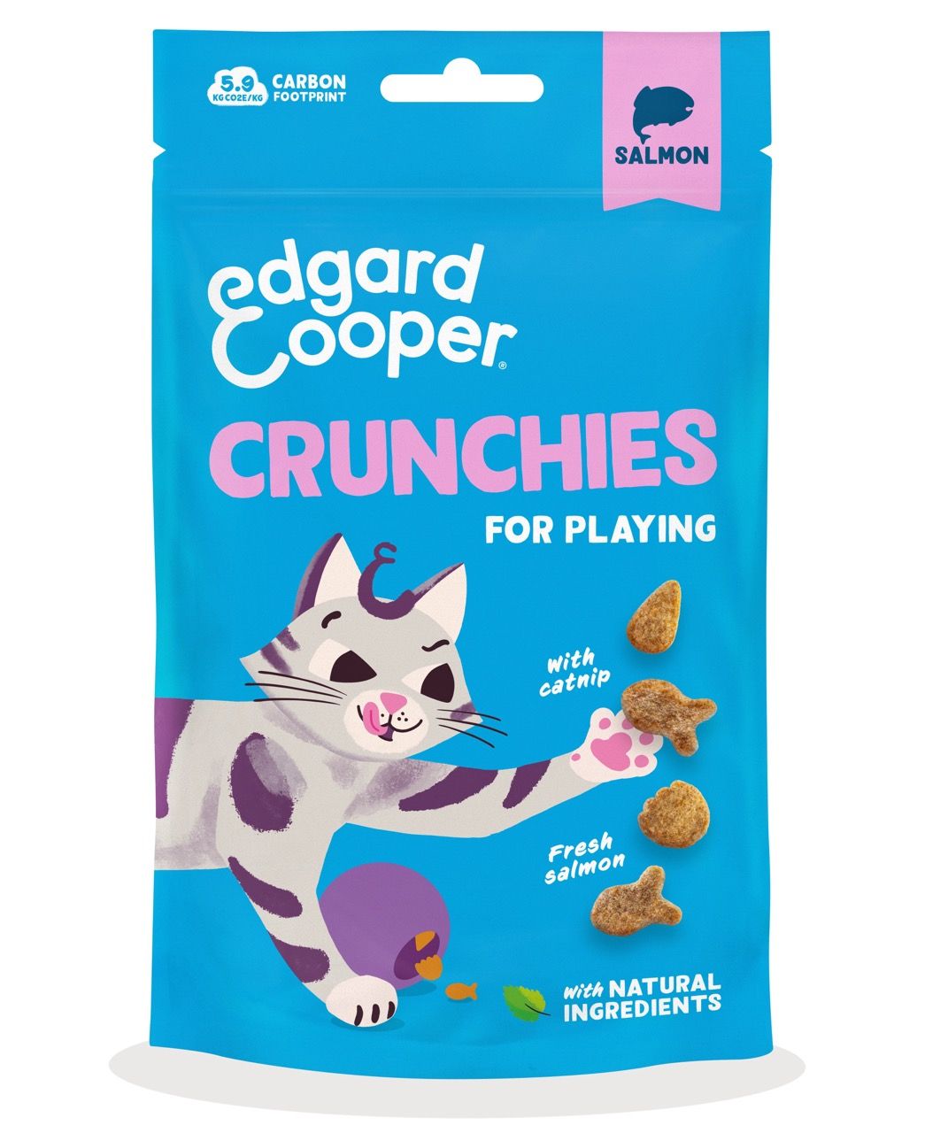 Edgard Cooper · Kattensnack · Crunchies Zalm 50g