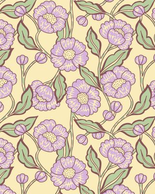 Ole · tissue paper · flower blockprint + little flower + square